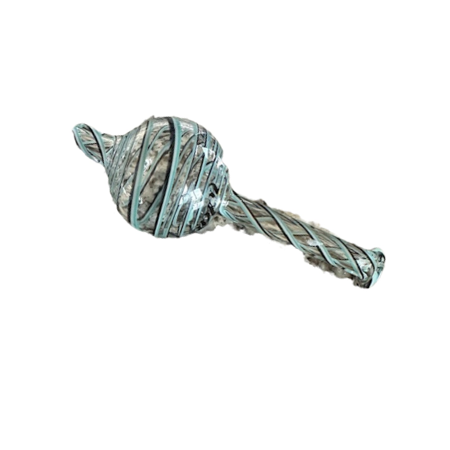 iDAB Bubble Carb Cap Dabber Full Color (Line Work, UV, CFL) Blue