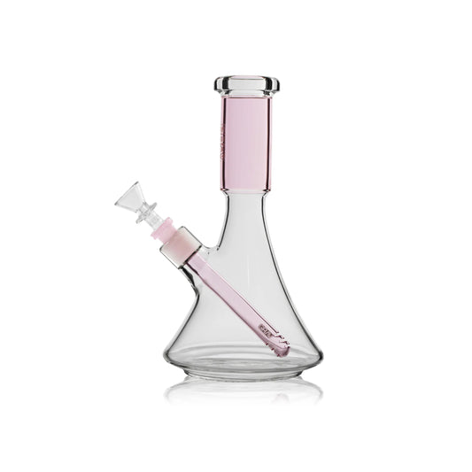 Grav Medium Deco Beaker Clear/Pink/Smoke