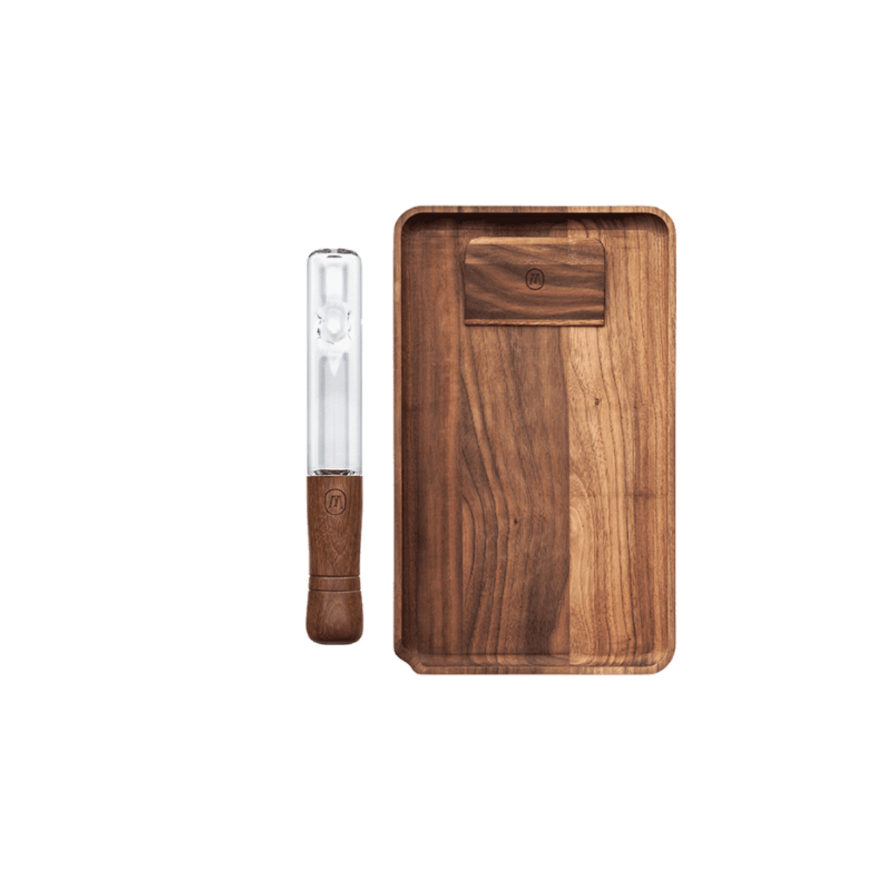 Marley Natural Black Walnut Steamroller + Large Tray Bundle