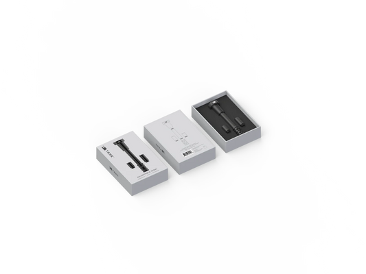 TANK GLASS | LOS ANGELES - THE UNIVERSAL METAL DOWNSTEM - BLACK