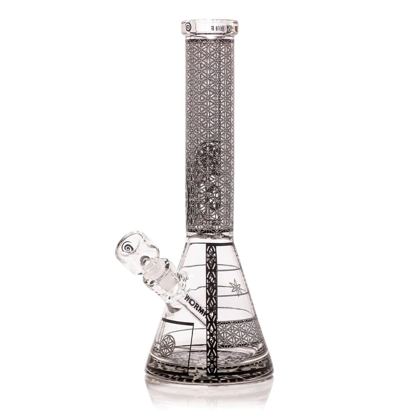 Wormhole Glass Snow Seed Matrix Beaker 14.5"