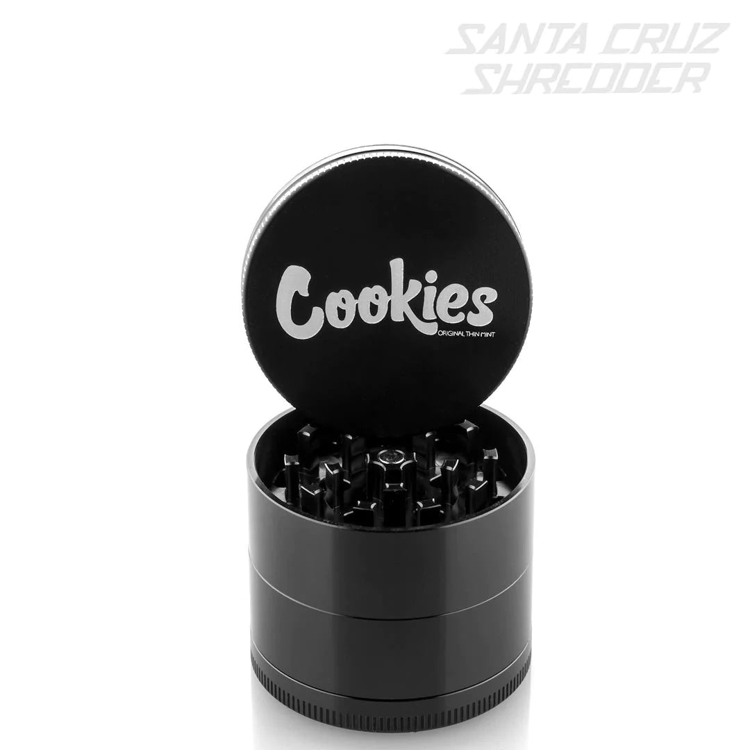 Santa Cruz Shredder Medium 2.2" 4 Piece Grinder - Cookies Logo