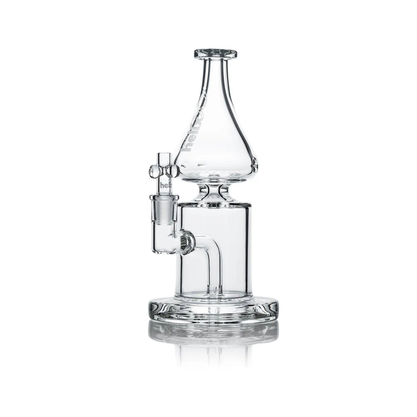 Grav Helix Clear Straight Base Bong (Fixed Downstem)