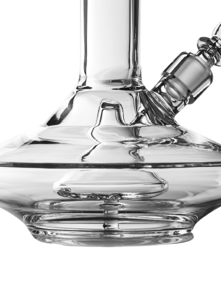 Grav Small Wide Base Water Pipe Clear lateralus-glass