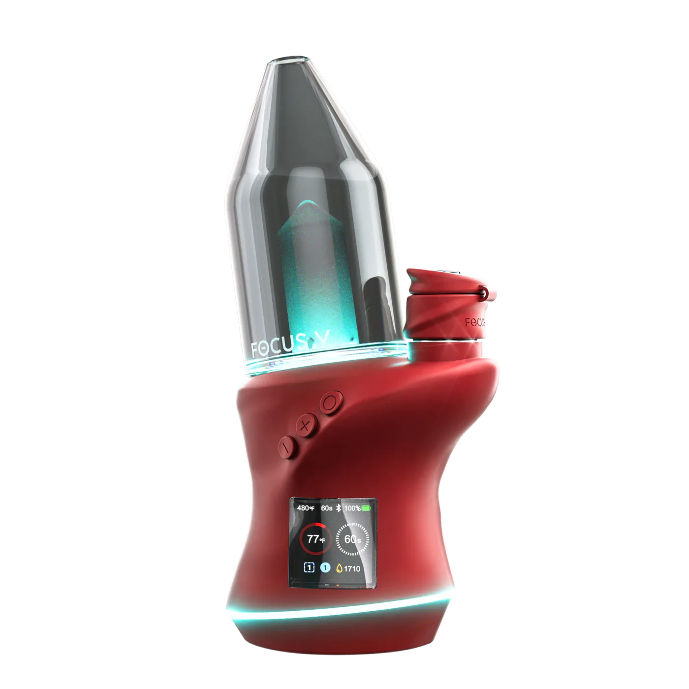 Focus V Carta 2 E-Rig Vaporizer- Bordeaux Red