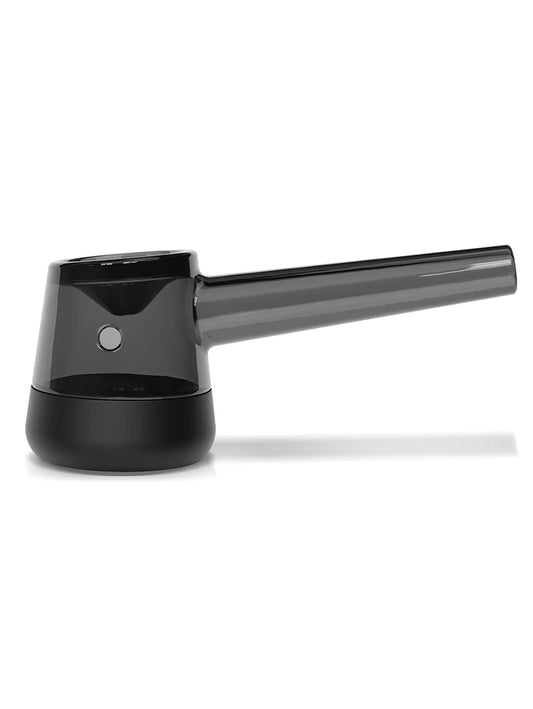 Vessel Forge Premium Borosilicate Glass Dry Herb Pipe with Removable Base (Black, Emerald)