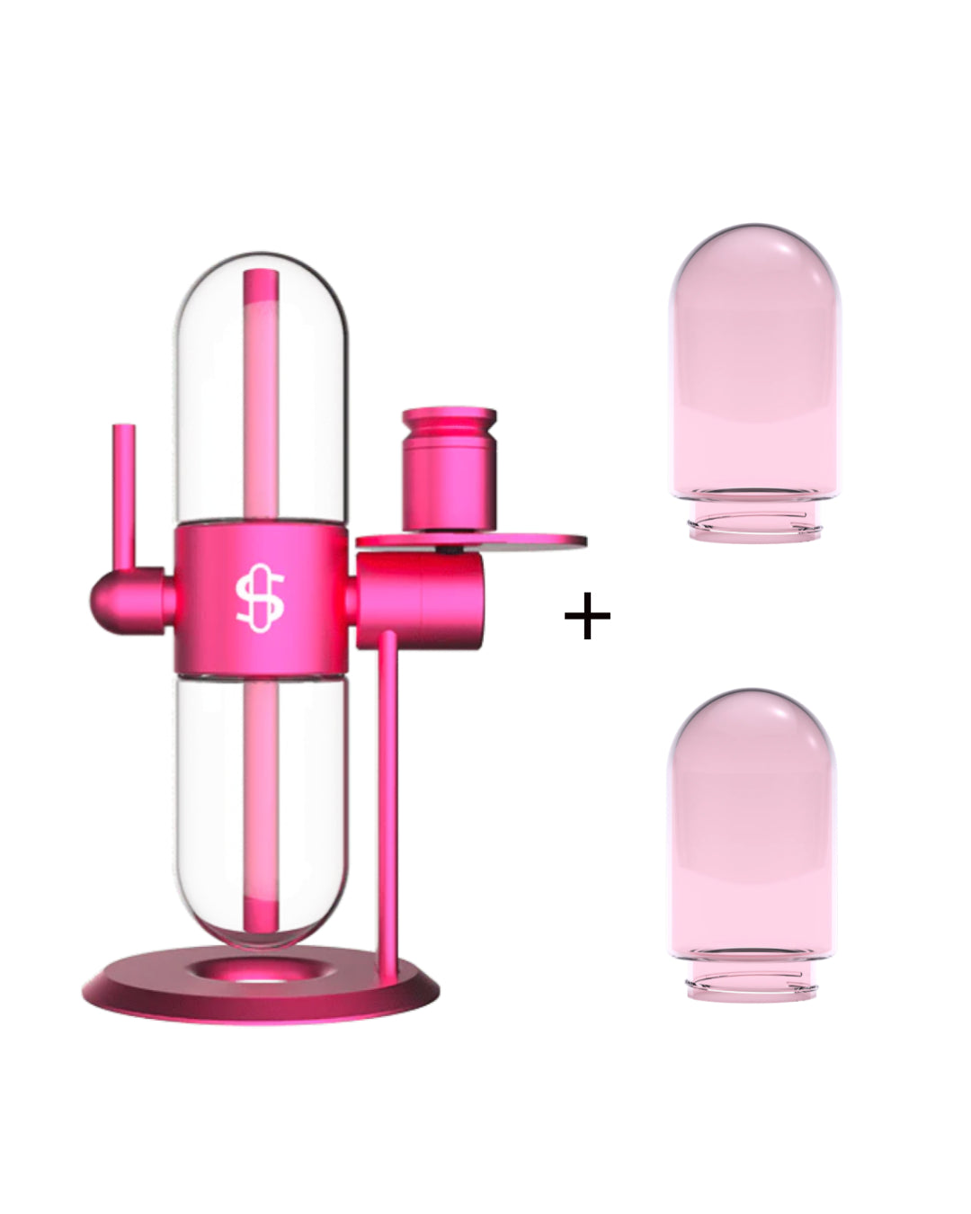 Pink Summer of Love x Stundenglass Gravity Infuser w/ 2 free Pink Glass Globe (Large)