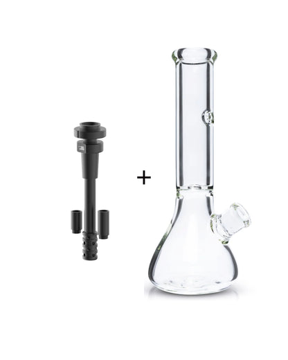 TANK GLASS | LOS ANGELES - THE ORIGINAL TANK BEAKER-12 w/ TANK TECH UNIVERSAL DOWNSTEM & BOWL