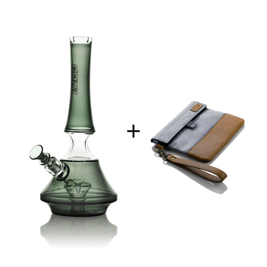 Grav Claer & Smoke Empress Water Pipe w/ GRAVSmell Proof Pouch