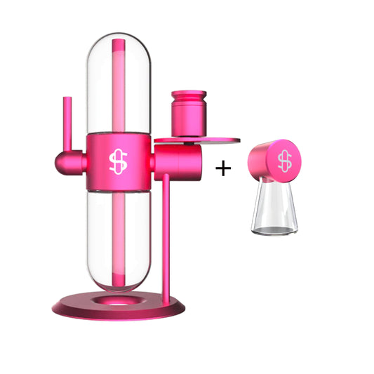 Stündenglass Pink Gravity Infuser | Limited Edition Bundle w/ Free Ash Catcher