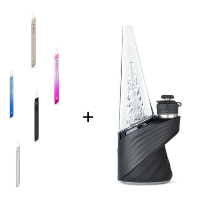 Puffco Peak Pro V2 Onyx Smart Rig w/FREE Puffco Hot Knife Pearl, Onyx, Desert, Paradise Blue, Paradise Pink