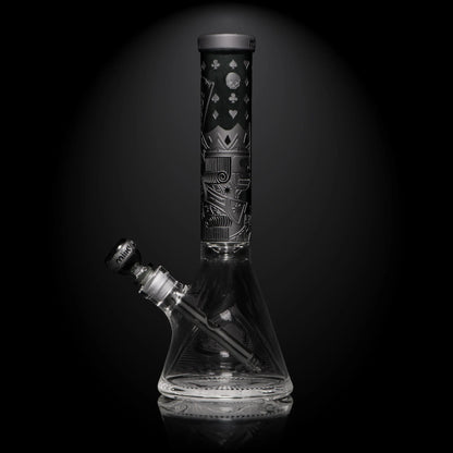 Milkyway Skull Emperor Smoke 14" Beaker (MK-1104)