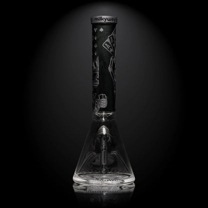 Milkyway Skull Emperor Smoke 14" Beaker (MK-1104)