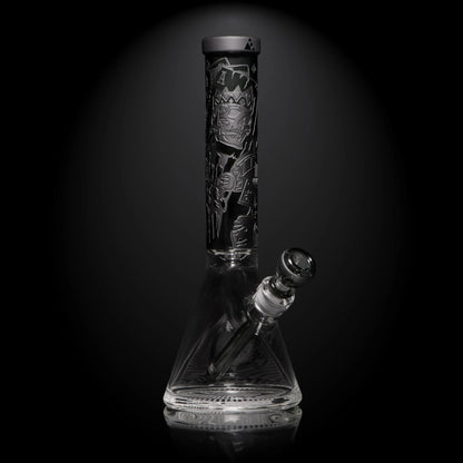 Milkyway Skull Emperor Smoke 14" Beaker (MK-1104)