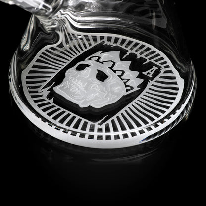 Milkyway Skull Emperor Smoke 14" Beaker (MK-1104)