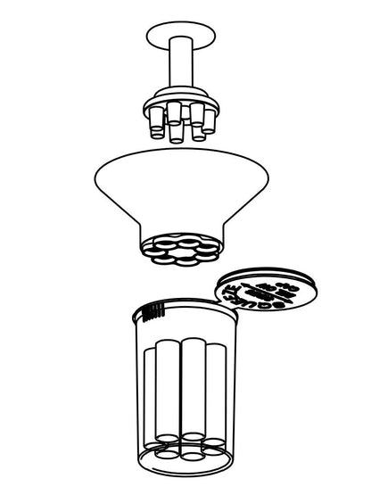 GRAV® FYO GLASS JOINTS 7-PACK & FILLING SYSTEM