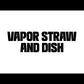 Grav Quartz Vape Straw with Dab Dish