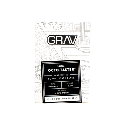 Grav 16mm OctoTaster Clear Pack of 3 lateralus-glass