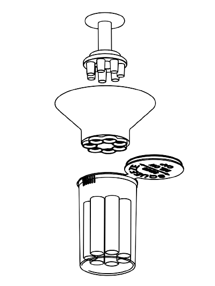 Grav 7 Pack Filling System lateralus-glass