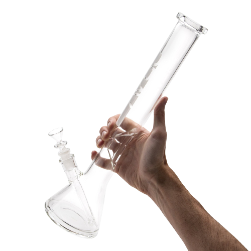 Grav Large Clear Beaker Base Water Pipe lateralus-glass