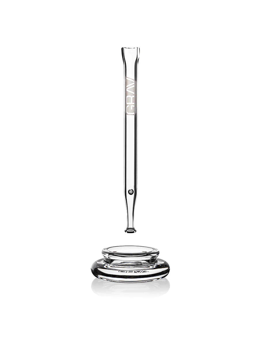 Grav Quartz Vape Straw with Dab Dish lateralus-glass