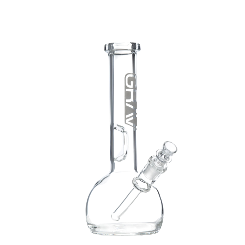 Grav Small Clear Round Base Water Pipe lateralus-glass