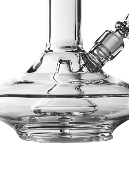 Grav Small Wide Base Water Pipe Clear lateralus-glass