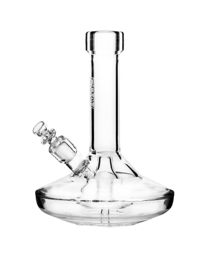 Grav Small Wide Base Water Pipe Clear lateralus-glass