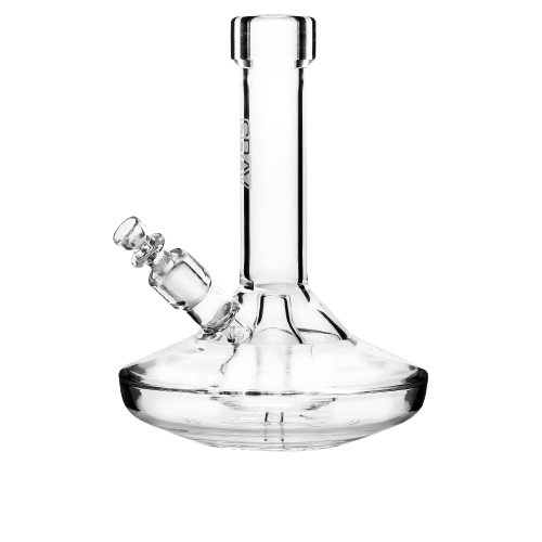 Grav Small Wide Base Water Pipe Clear lateralus-glass