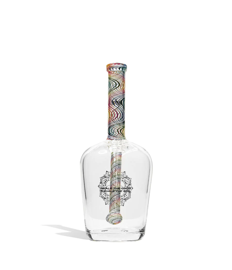 IDAB Worked Henny Bottle Water Pipe (Rainbow) lateralus-glass
