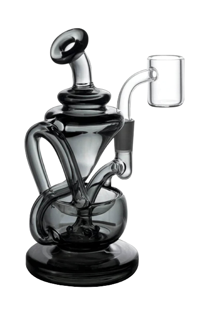 MJ Arsenal Charcoal Claude Mini Rig lateralus-glass