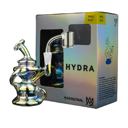 MJ Arsenal Iridescent Hydra Mini Dab Rig lateralus-glass