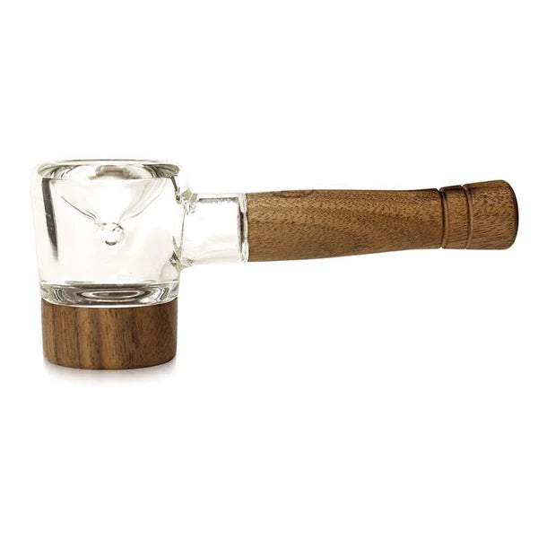 Marley Natural Spoon Pipe Natural Glass and Black Walnut lateralus-glass