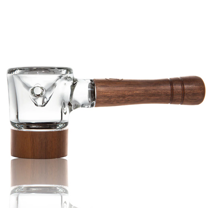 Marley Natural Spoon Pipe Natural Glass and Black Walnut lateralus-glass