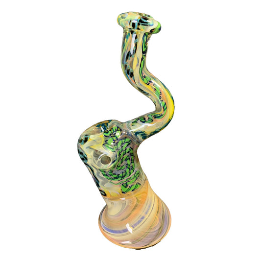 Ohio Valley Glass Cane Stand Up Bubbler lateralus-glass