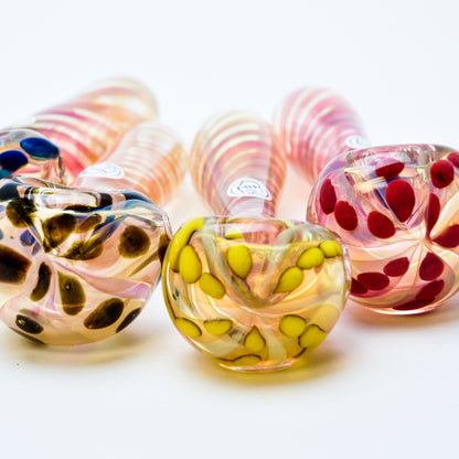 Ohio Valley Glass Inside Silver and Gold Fume Bowl Hand Pipe lateralus-glass