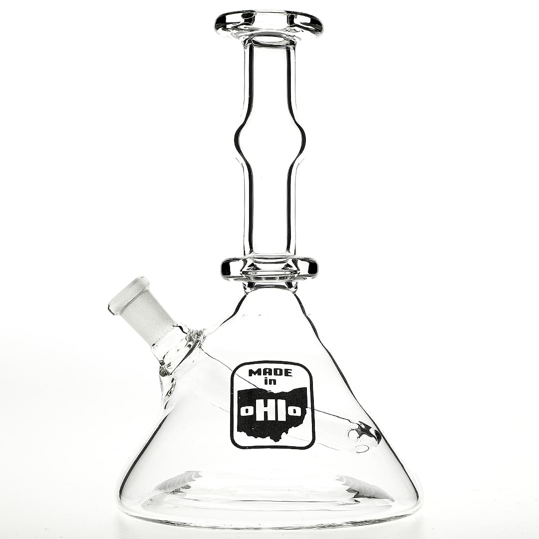Ohio Valley Glass Water Pipe 10mm Clear Beaker Water Pipe lateralus-glass