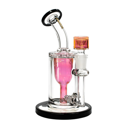 PURR Gold and Silver Fumed Incycler Bong lateralus-glass