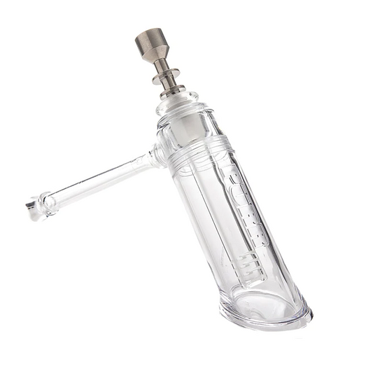 PURR Purr2Go Collapsible Travel Hammer Bubbler Bong & Rig Set lateralus-glass