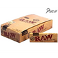 Raw-  Unrefined Classic 1.25 1 1/4 Size Cigarette Rolling Papers, 6 pack With FREE RAW METALTUBE $30.00 lateralus-glass